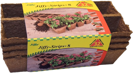 Jiffy 2.5" Peat Pot Strips, 32 cells total
