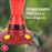 9 Piece Yellow Hummingbird Feeder Replacement Flowers