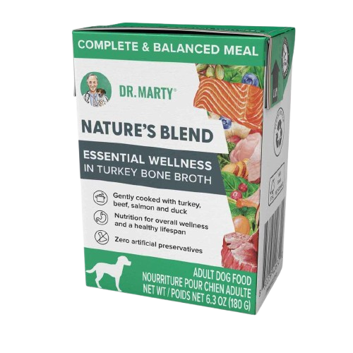 Dr Marty Nature's Blend Essential Wellness in Turkey Bone Broth Wet Dog Food, 6.3 Ounces