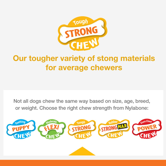 Nylabone Strong Chew Marshmallow Stick Dog Toy, Large/Giant