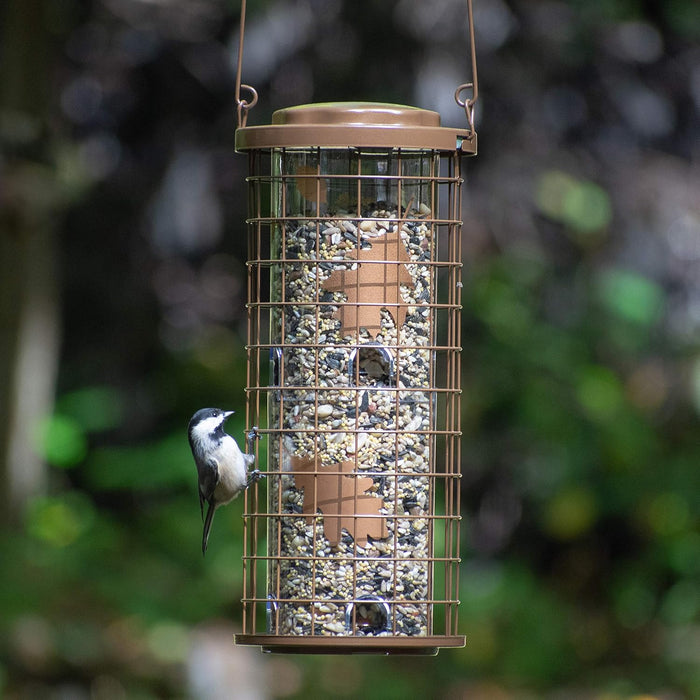 Squirrel Stumper Bird Feeder, Copper