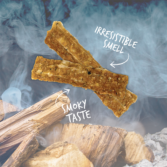 Cloud Star Wag More Bark Less Grain Free Smoked Salmon Jerky Dog Treats, 10oz