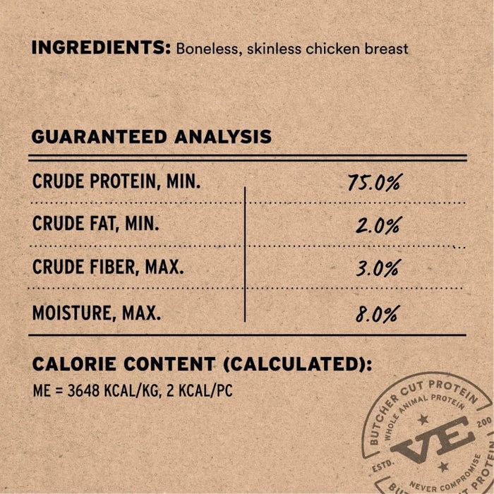Vital Essentials Freeze-Dried Raw Single Protein Chicken Breast Cat Treats, 1oz