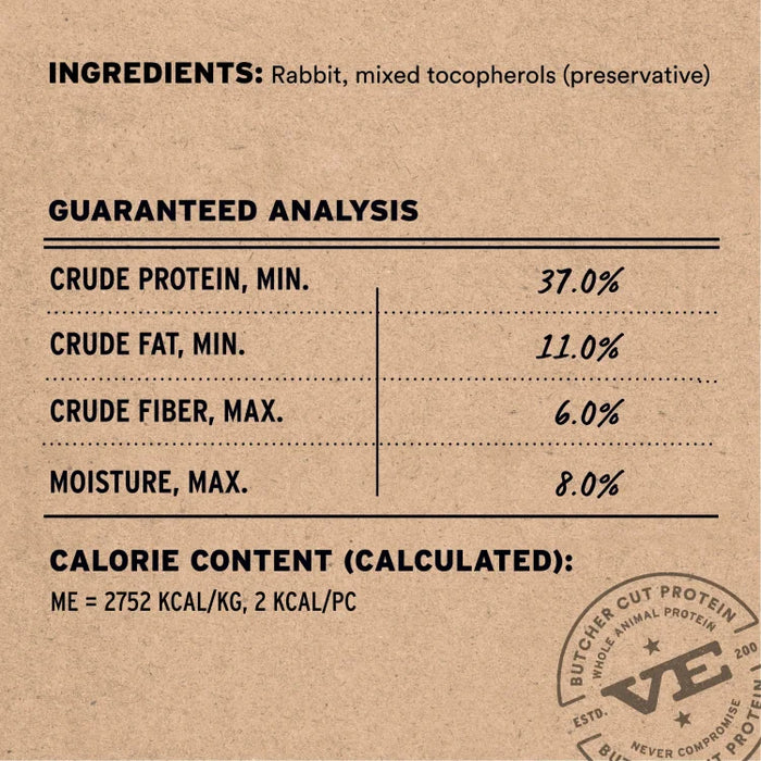 Vital Essentials Freeze-Dried Raw Single Protein Rabbit Bites Cat Treats, .9oz