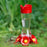 Favored Pinch-Waist Glass Hummingbird Feeder, 16 oz Capacity