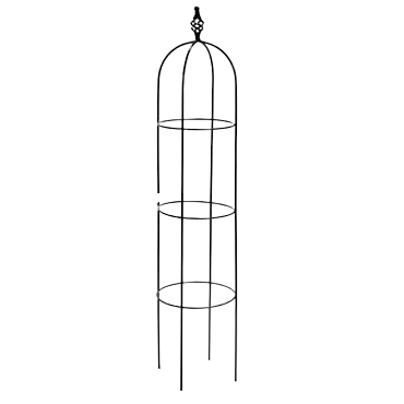 Obelisk with Spiral Twist - 56in H - Brown