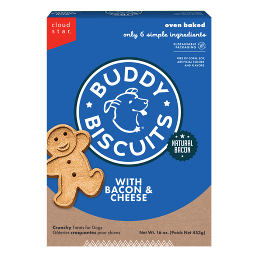 Cloud Star Buddy Biscuits Oven Baked Bacon And Cheese Dog Treats