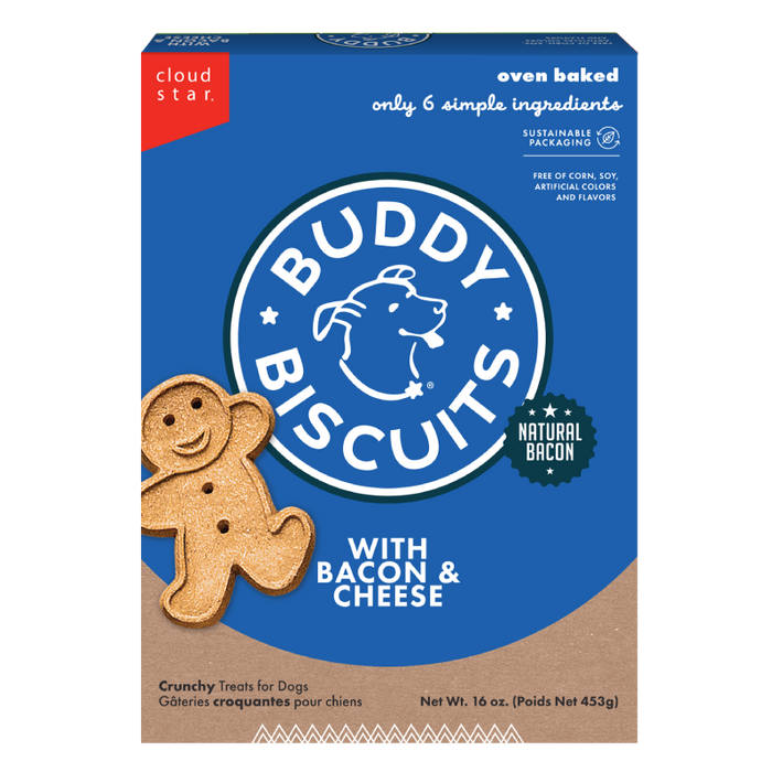 Cloud Star Buddy Biscuits Oven Baked Bacon And Cheese Dog Treats