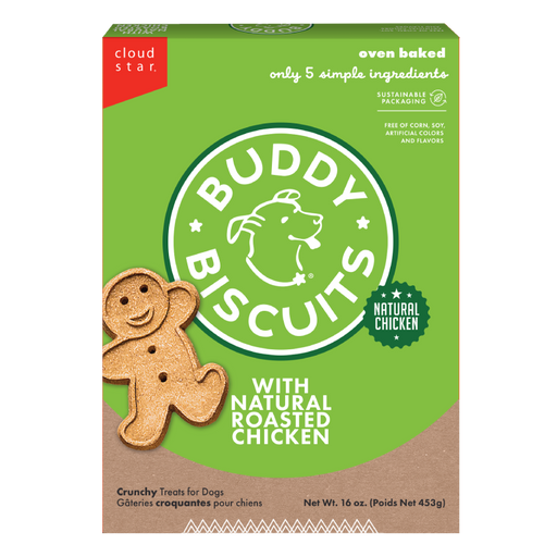 Cloud Star Buddy Biscuits Oven Baked Roasted Chicken Dog Treats