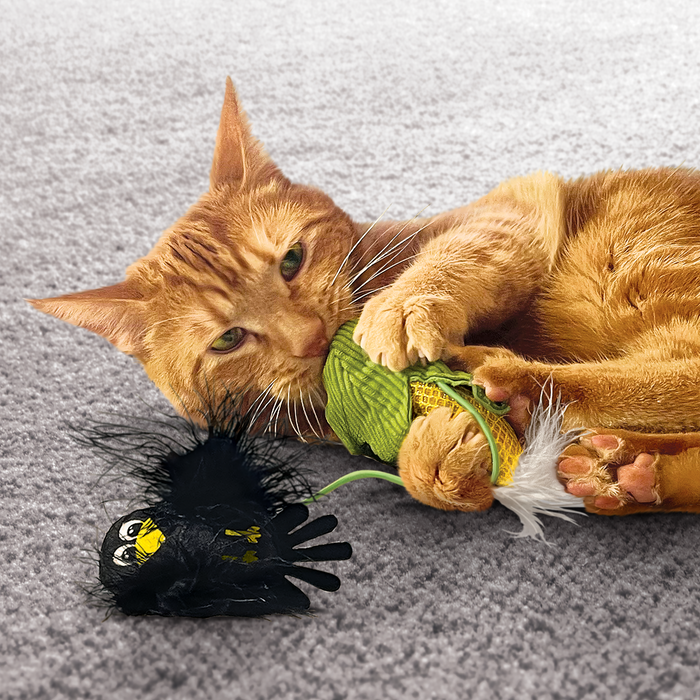 KONG Flingeroo Corny Cat Toy