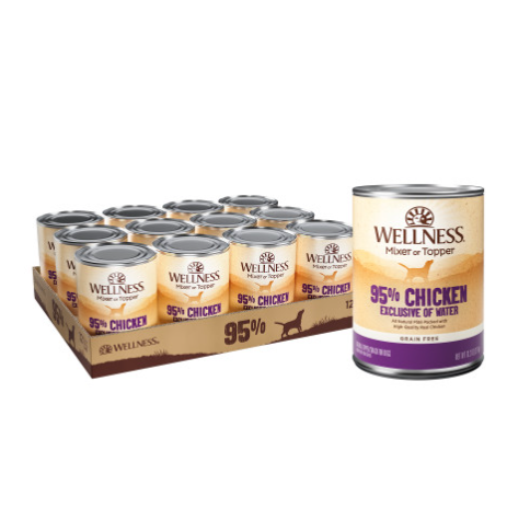 Wellness Natural Grain Free 95% Chicken Recipe Adult Wet Canned Dog Food