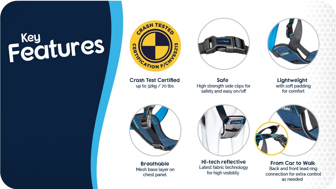 Carsafe Crash Tested Dog Harness