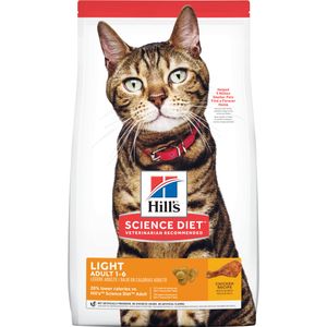 Hill's Science Diet Adult Light Dry Cat Food, Chicken Recipe, 16 lb Bag