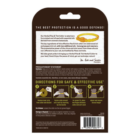 Earth Animal Nature's Protection™ Flea & Tick Herbal Collar for Cats