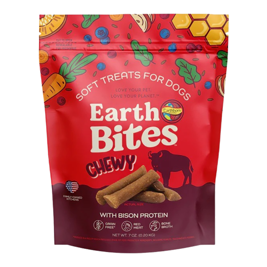 Earthborn Holistic EarthBites Chewy with Bison Protein Dog Treats, 7oz