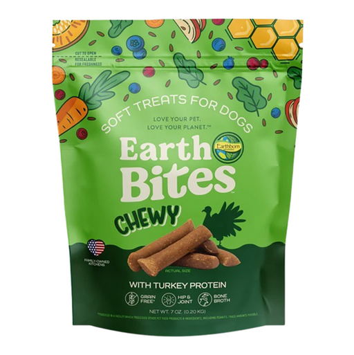 Earthborn Holistic EarthBites Chewy with Turkey Protein Dog Treats, 7oz