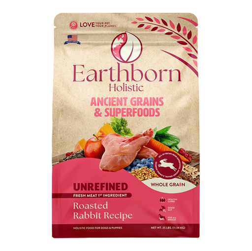 Earthborn Holistic Ancient Grains & Superfood (Unrefined) Roasted Rabbit Recipe Dry Dog Food