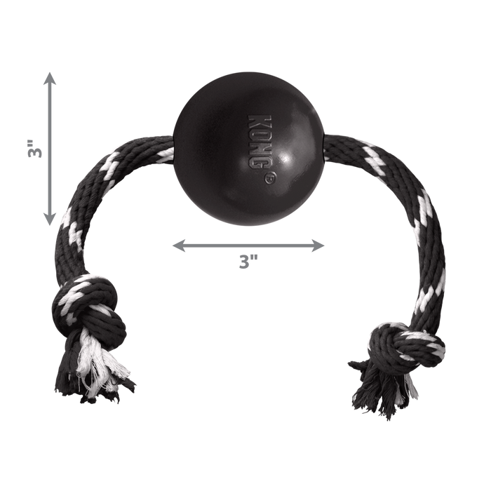 KONG Extreme Ball with Rope, Large Dog Toy