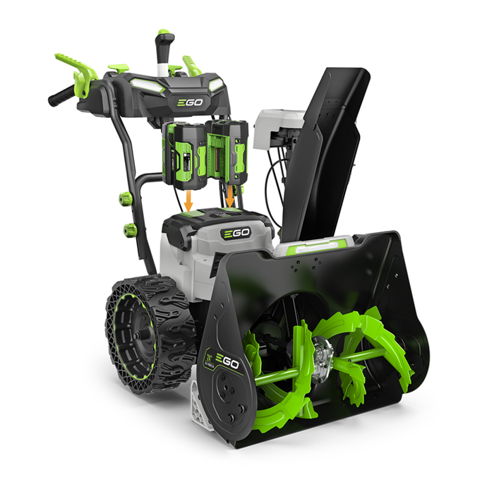 EGO POWER+ 24-Inch Two-Stage Self-Propelled Snow Blower (SNT2425) with 2 x 7.5 Ah batteries
