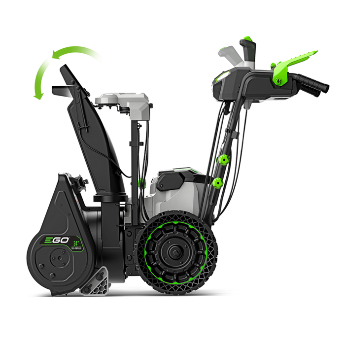 EGO POWER+ 24-Inch Two-Stage Self-Propelled Snow Blower (SNT2425) with 2 x 7.5 Ah batteries