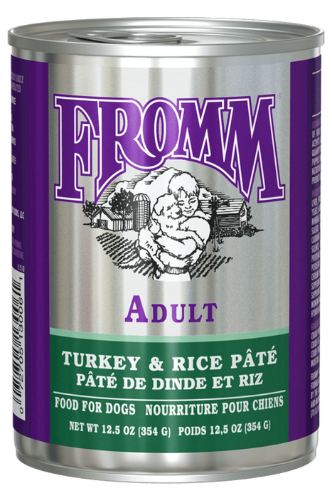 Fromm Classic Turkey and Rice Pate Canned Dog Food, 12.5oz
