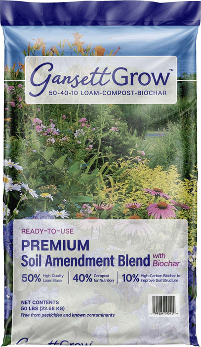 Loam/Compost/BioChar 50/40/10 Organic Blend - Gansett Grow