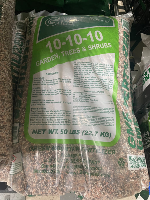 Lawn and Garden Fertilizer 10-10-10 GMC