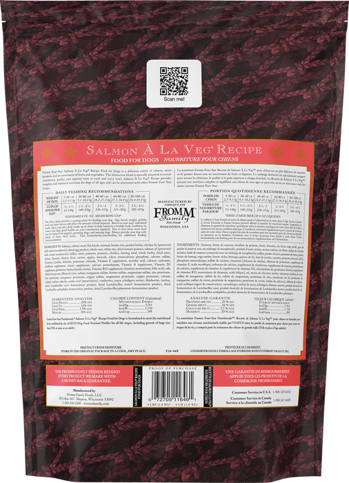 Fromm Four-Star Salmon À La Veg Dry Dog Food