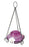 Antique Glass Top-Fill Hummingbird Feeder - 14oz - 6.25in W x 5.6in D x 10in H - 3 Ports - Purple