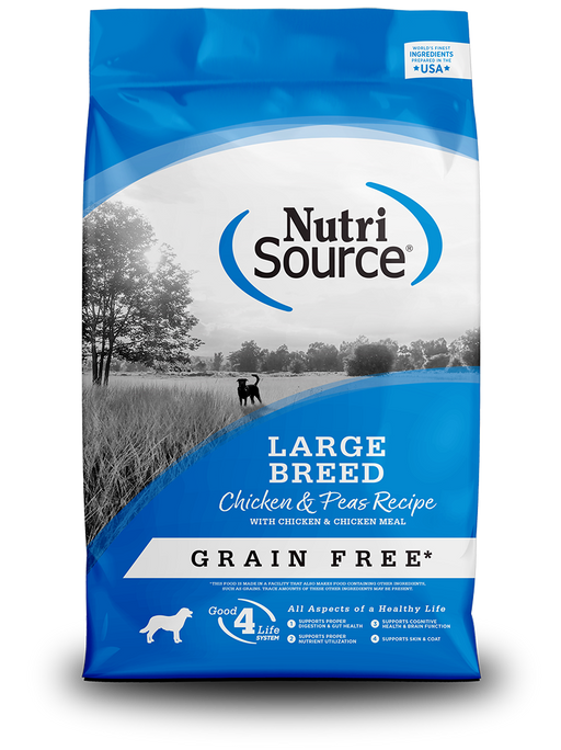 NutriSource Grain Free Large Breed Chicken & Pea Recipe