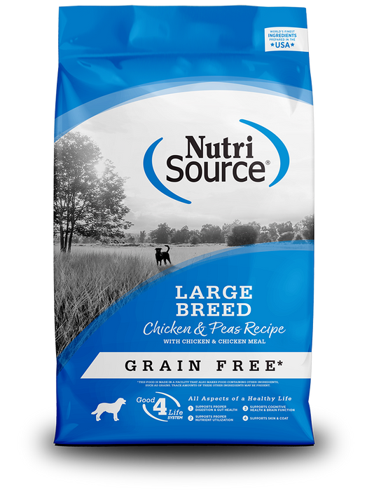 NutriSource Grain Free Large Breed Chicken & Pea Recipe