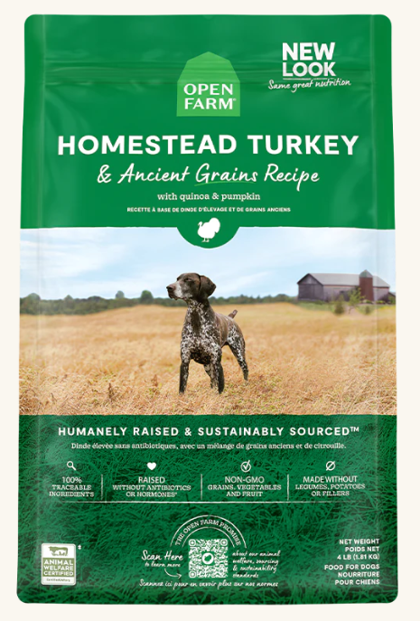 Open Farm Homestead Turkey & Ancient Grains Dry Dog Food