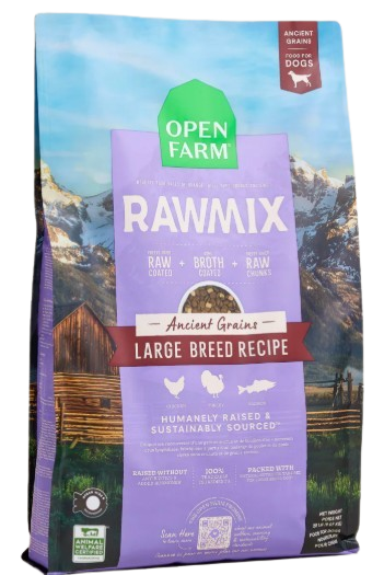 Open Farm RawMix Large Breed Ancient Grains Dog Kibble, 20lb