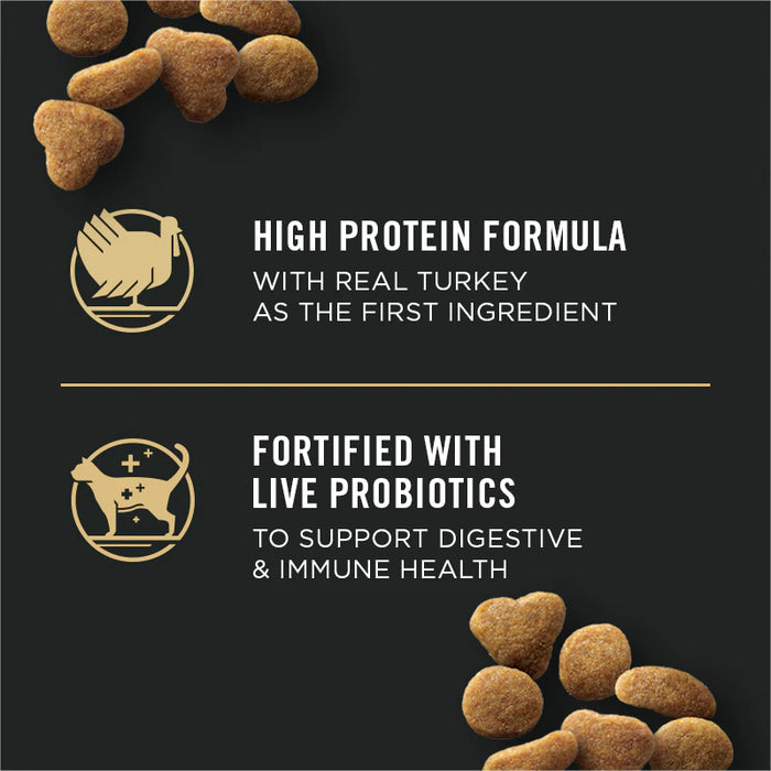 Purina Pro Plan Adult Indoor Turkey and Rice Formula Dry Cat Food