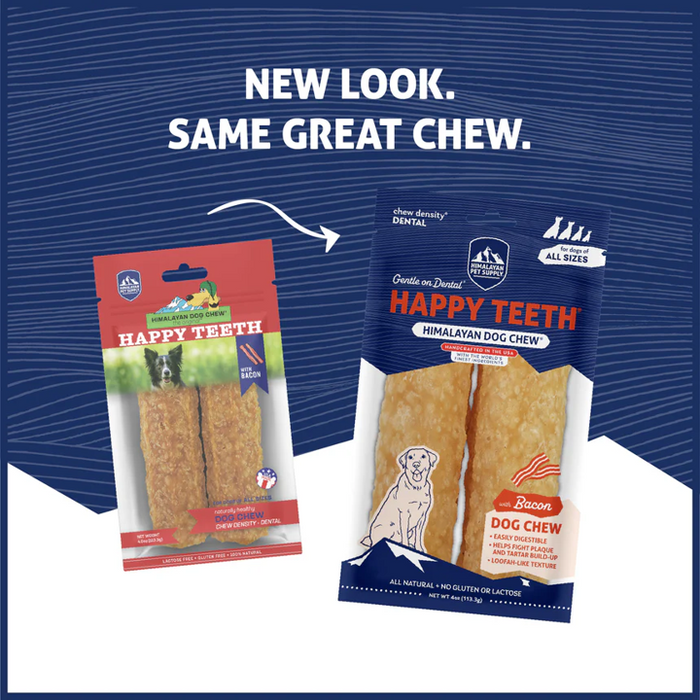 Himalayan Dog Chews Happy Teeth Bacon