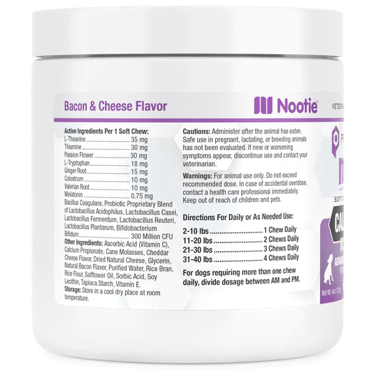 Nootie Mini Progility Calming Aid Soft Chew Supplements, 60 count
