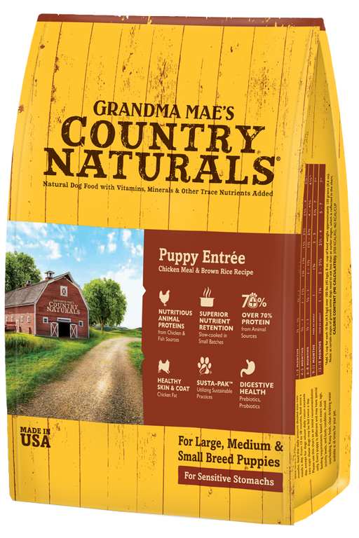 Grandma Mae's Puppy Entrée with Chicken, Fish & Brown Rice