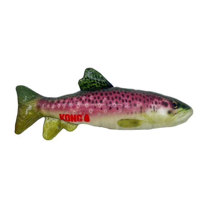 KONG Shieldz Wildz Trout, Medium Dog Toy