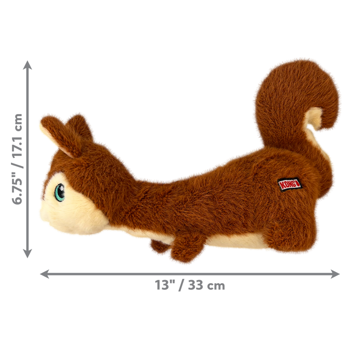 KONG Scruffs Squirrel Dog Toy, Medium/Large