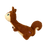 KONG Scruffs Squirrel Dog Toy, Medium/Large
