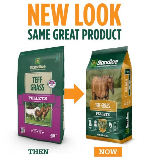 Standlee Premium Teff Grass Pellets, 40 lbs