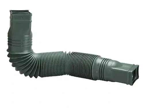 Flex A Spout 55 in. Vinyl Downspout Extension, Green