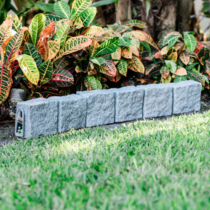 Beuta Block 4' Section with 6 Blocks, 2 Spikes, Greystone