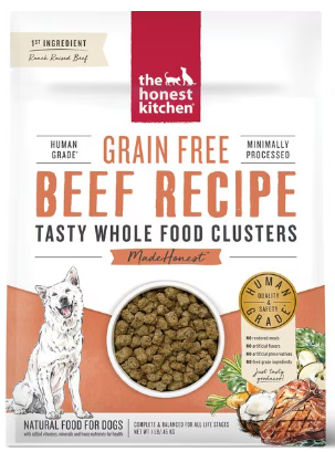 The Honest Kitchen Grain Free Beef Clusters Dry Dog Food