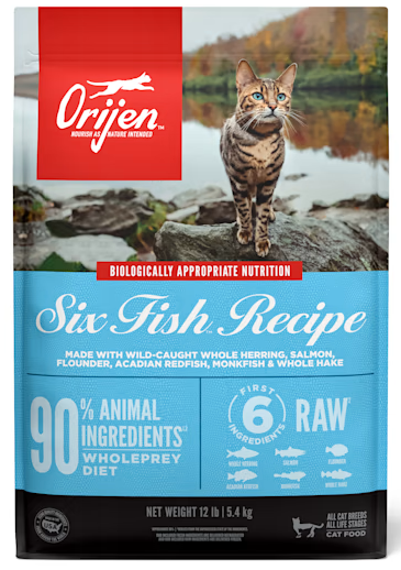 ORIJEN Grain Free Six Fish Dry Cat Food