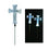 34" Plastic White Cross Outdoor Garden Stake