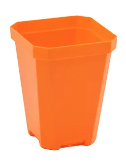 Sunpack 3.3" Square Pot, Orange
