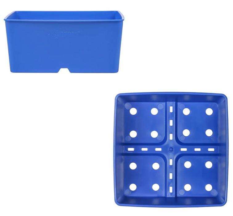 Sunpack 5" Square Pot, Blue