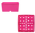 Sunpack 5" Square Pot, Magenta