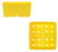 Sunpack 5" Square Pot, Yellow